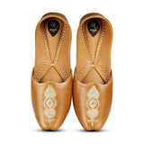 Tan Handcrafted Pure Leather Jutti