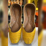 Handmade Plain Leather Jutti for Women