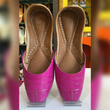 Handmade Plain Leather Jutti for Women