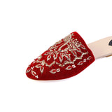 Red Handcrafted Trendy Mule