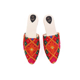 Phulkari Work Multi Colored Mule