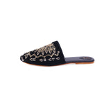 Black Handcrafted Flats