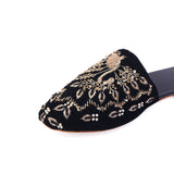 Black Handcrafted Flats