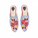 Paint Style  Embroidered Flats