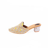 Golden Yellow Handcrafted Mule