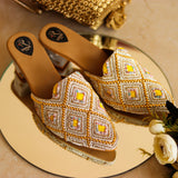 Golden Yellow Handcrafted Mule