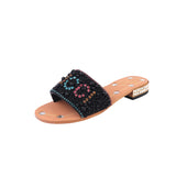 Beads on Flat Slipper