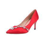 Walking With Stylish Power Red Heeled Sandales