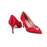 Walking With Stylish Power Red Heeled Sandales