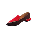 Walk Like a Stunner Brown Maroon Flat Shoes