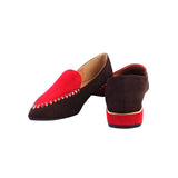 Walk Like a Stunner Brown Maroon Flat Shoes